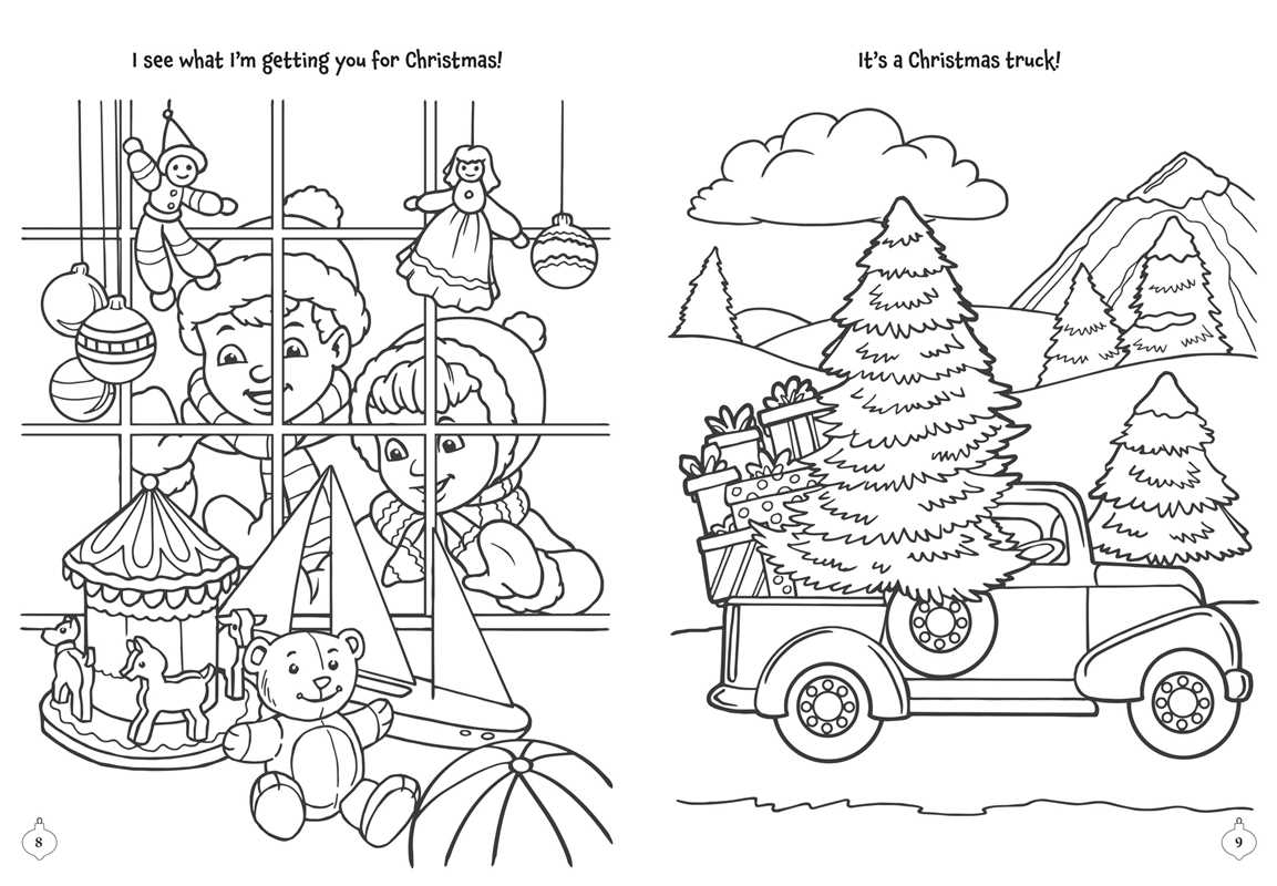 Merry & Bright! Christmas Coloring