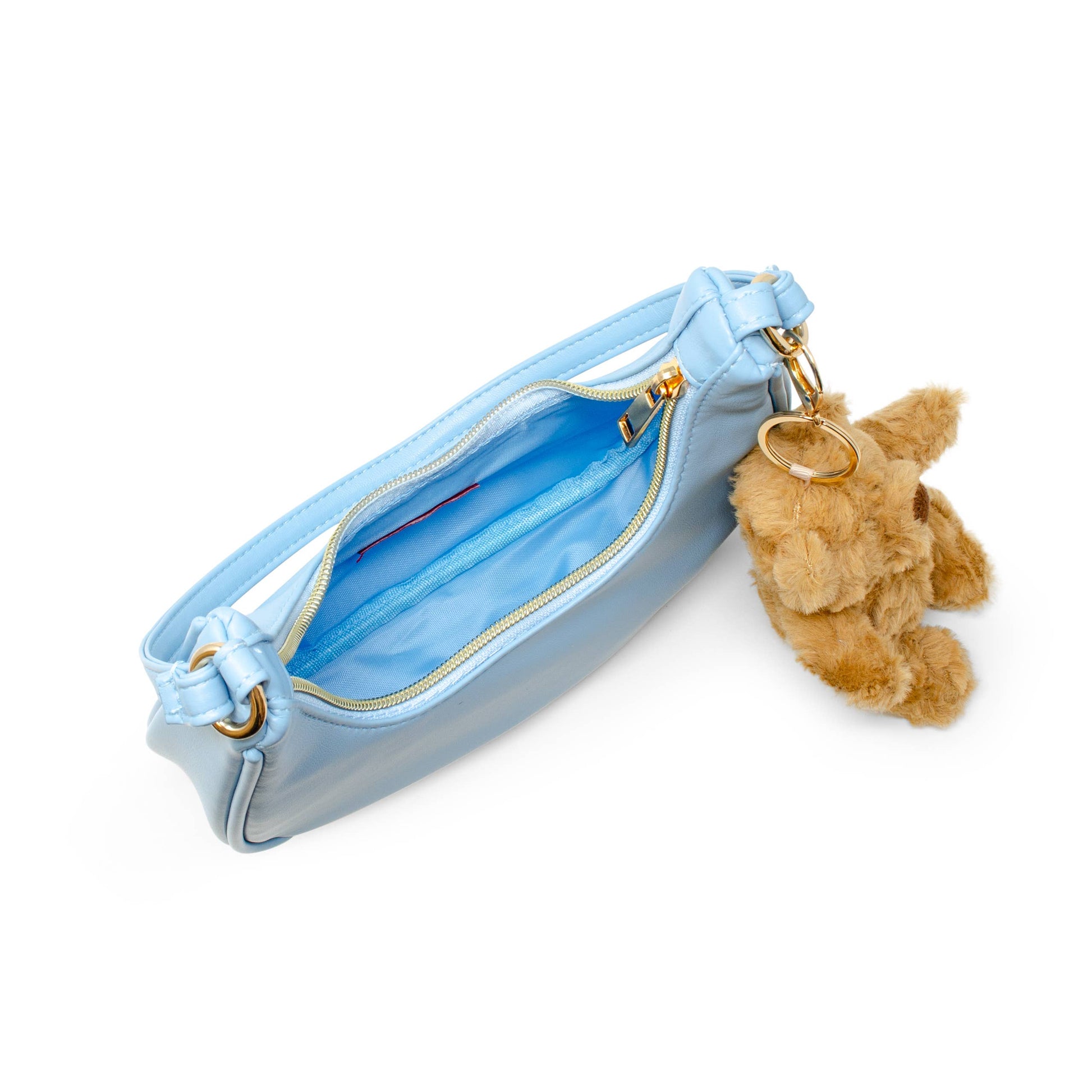 Teddy Bear Charm Shoulder Handbag