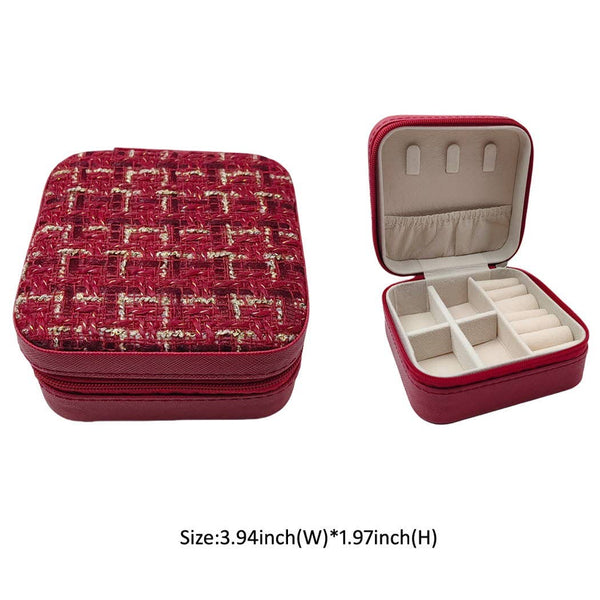 *SUPER PROMO* Mini Tweed Jewelry Box | Pink