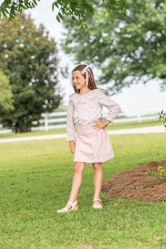 Kelsey Skirt Set | Light Pink Floral