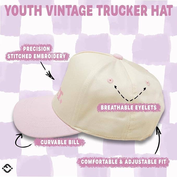 Big Sister Hat | Light Pink & Beige