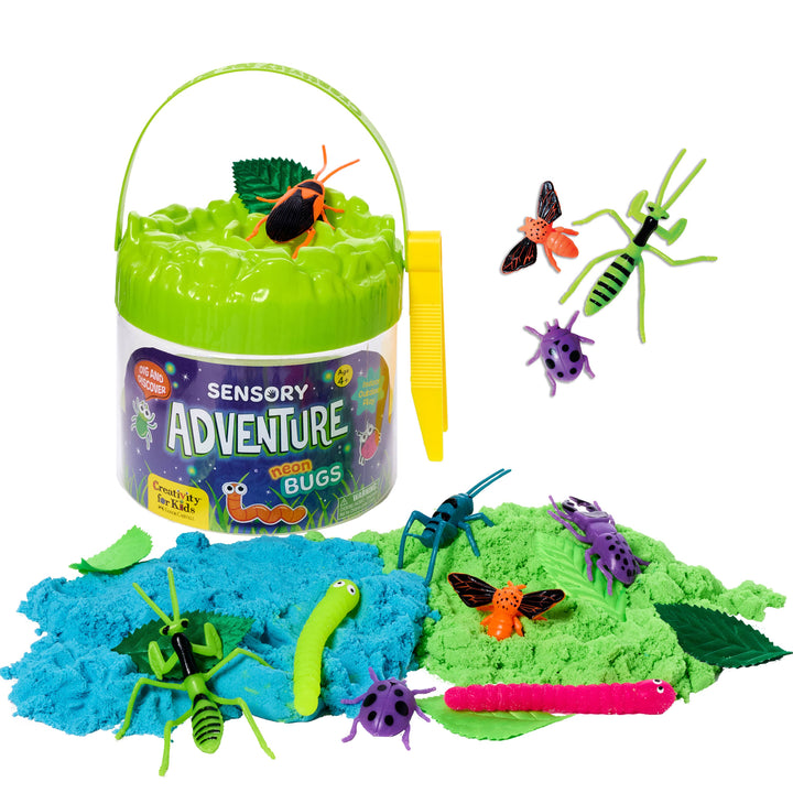 Sensory Adventure Neon Bugs Bucket