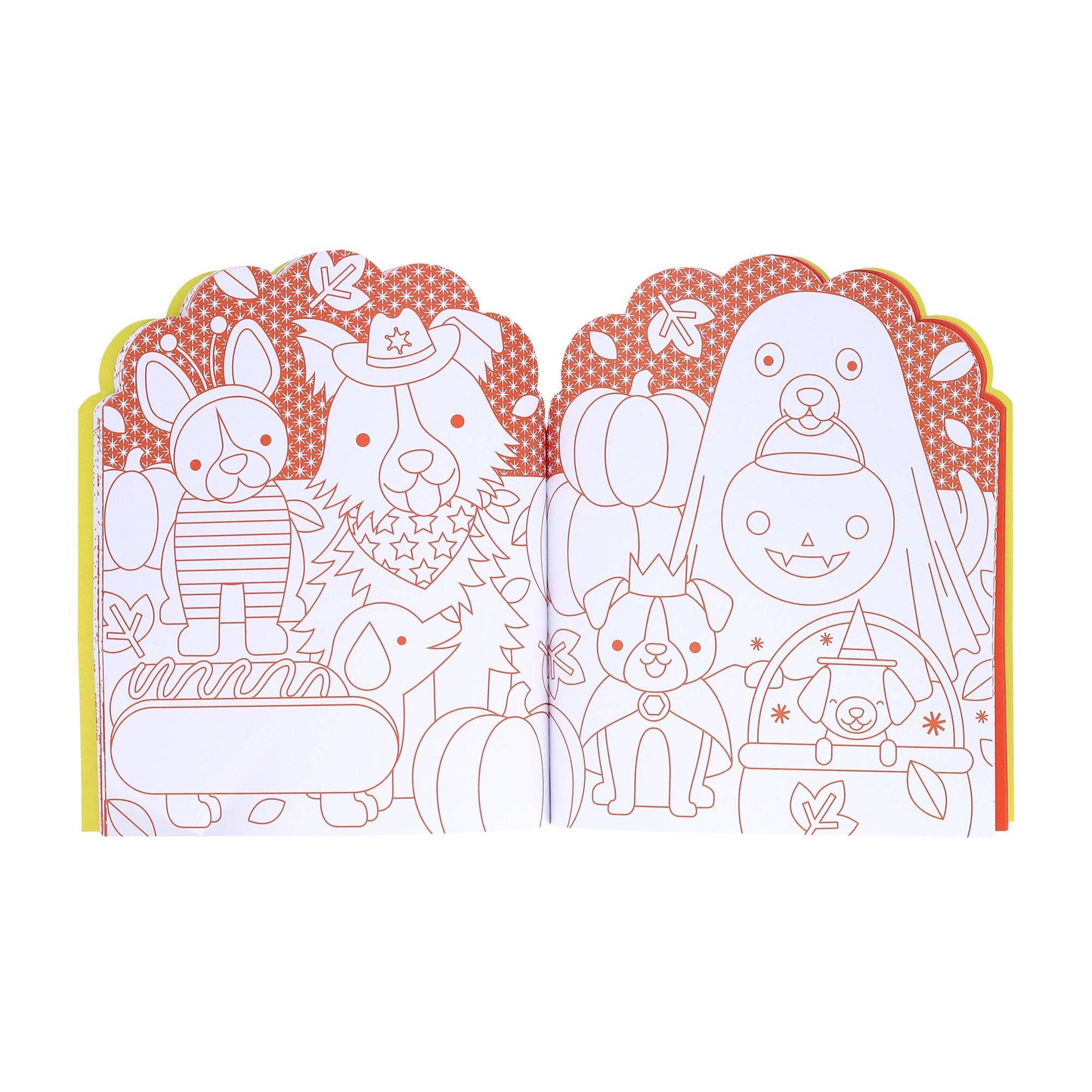 Dogs Coloring Book + Stickers