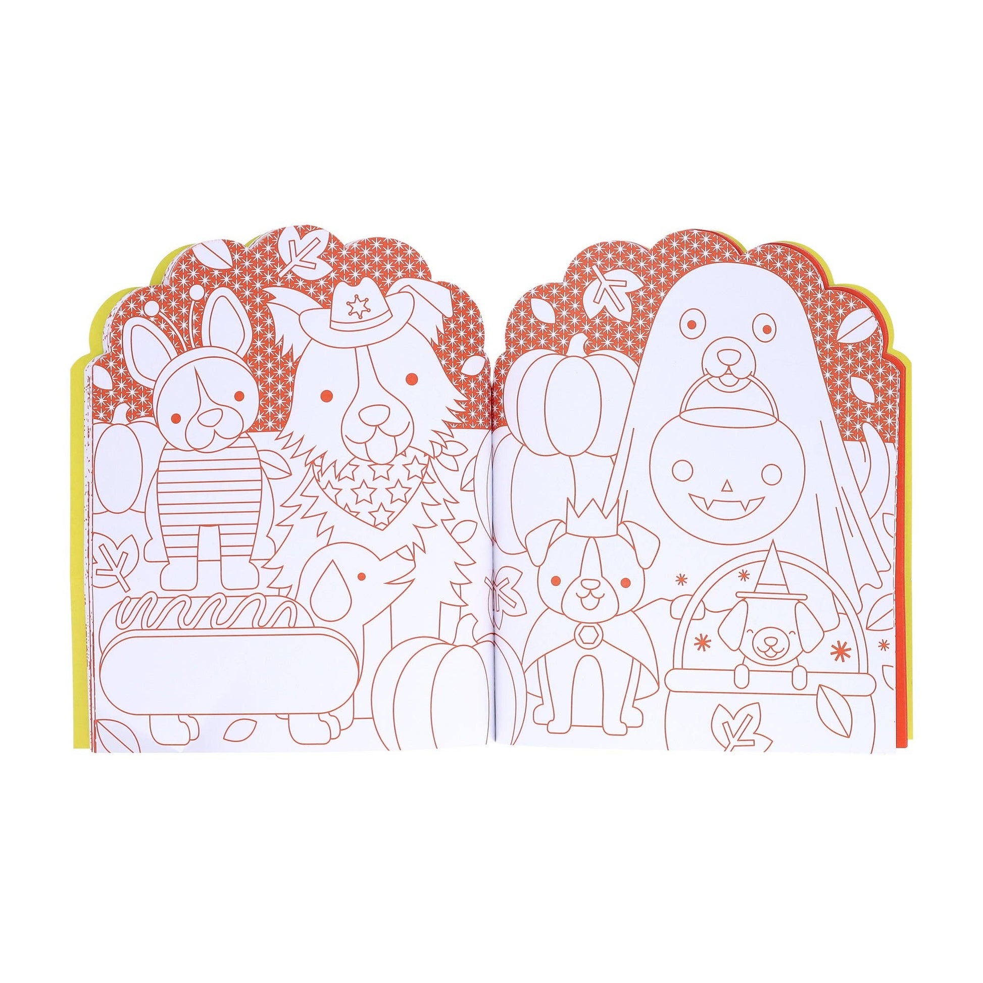 Dogs Coloring Book + Stickers