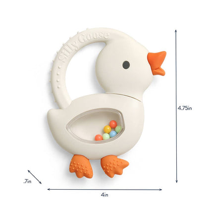 Bitzy Shake Silicone Teether w Rattle | Cherries