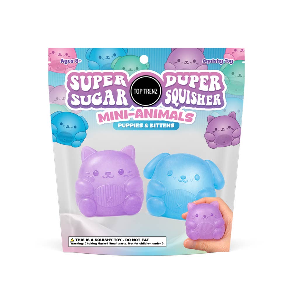 Super Duper Sugar Squisher | Mini Kitty & Puppy