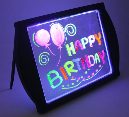 Glow Art Light-Up Drawing Board – Black