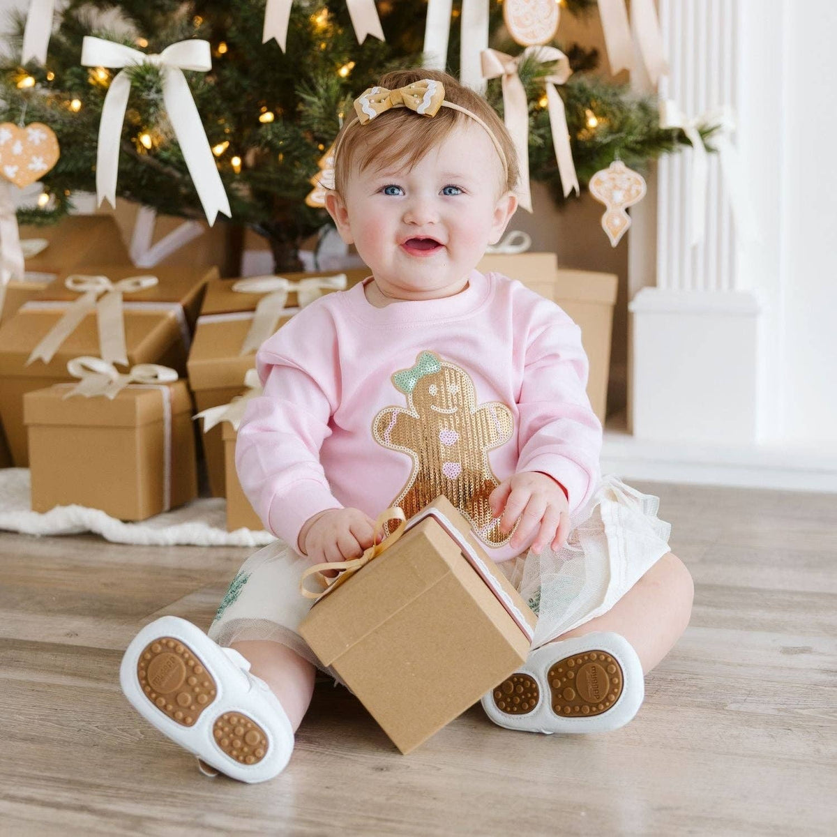 Gingerbread Sequin Christmas Tutu Skirt