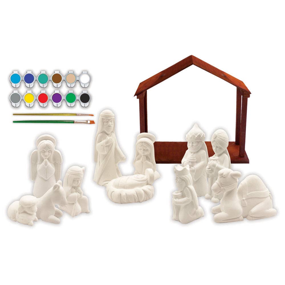 Nativity Scene - Plaster Figurine Paint Set