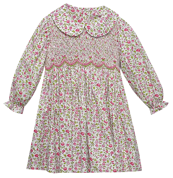 Cate Dress | Fuschia Pink Flower