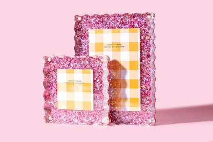 Acrylic Picture Frame | Pink Confetti
