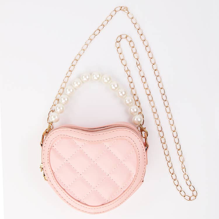 Quilted Heart Purse: Red