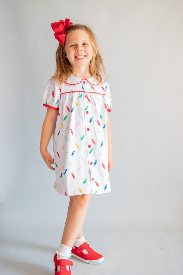 Color My World Girls Paisley Proper Dress