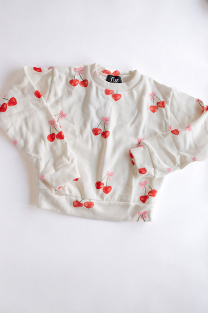All Over Print Crewneck Sweatshirt | Cherry Bows