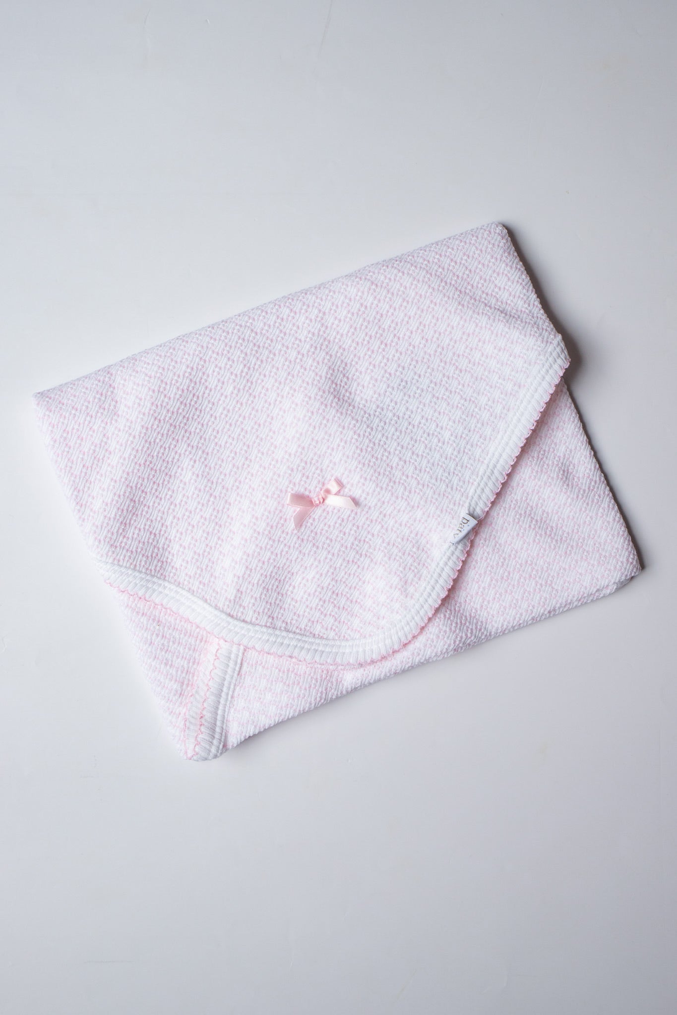 Pinstripe Knit Blanket | Pink