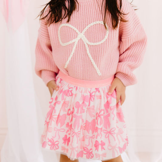 Bow Yarn Knit Sweater