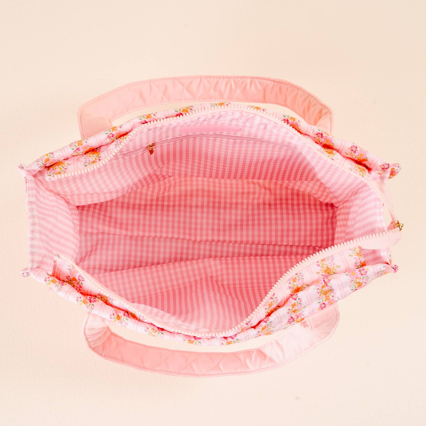 The Everyday Quilted Tote Bag-Petal Parade Pink