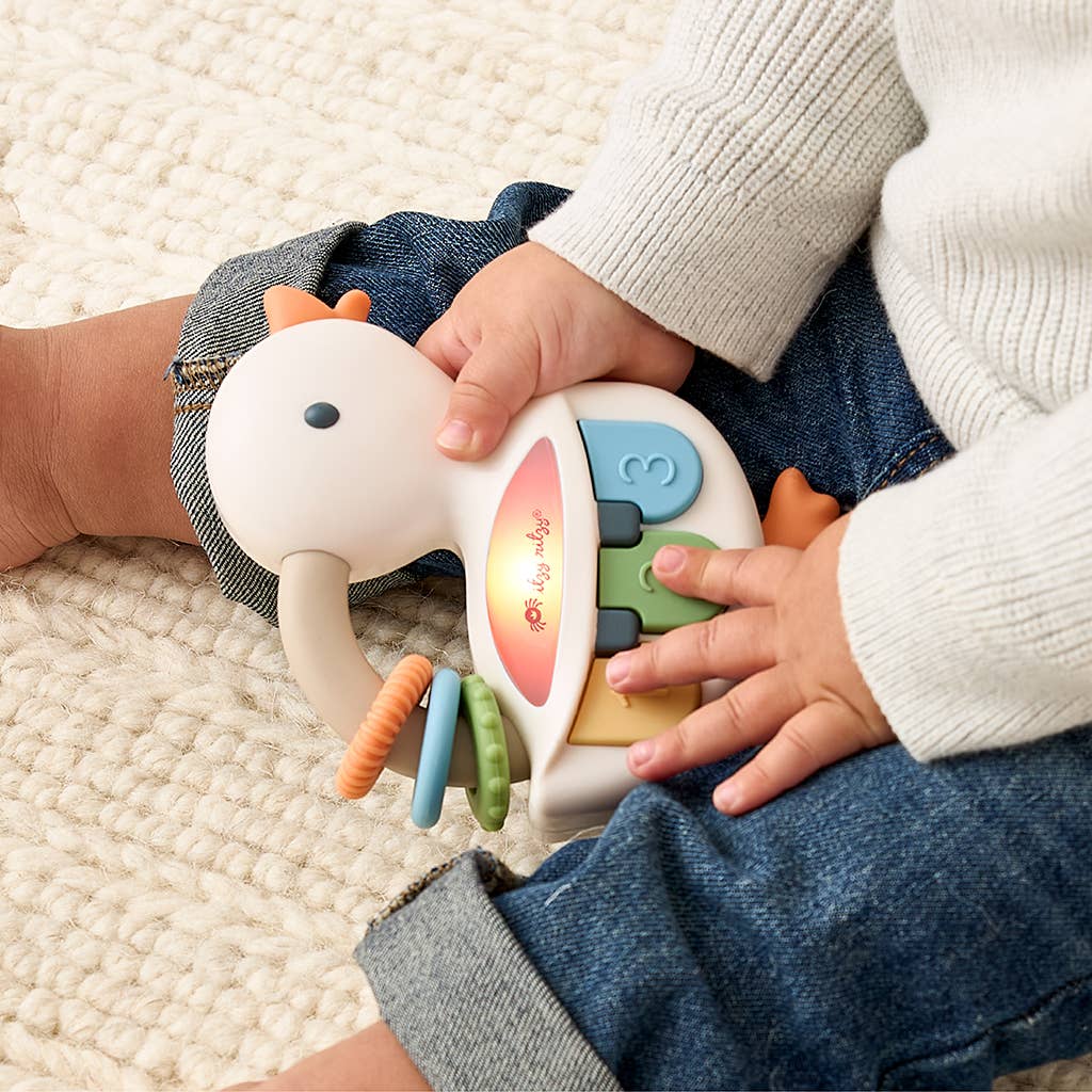 Bitzy Tunes™ Goose | Light-up Piano Toy