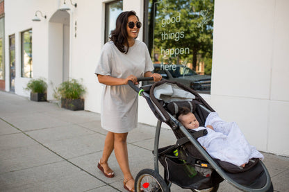 2-pack Cotton Swaddles - Fish / Navy Gingham