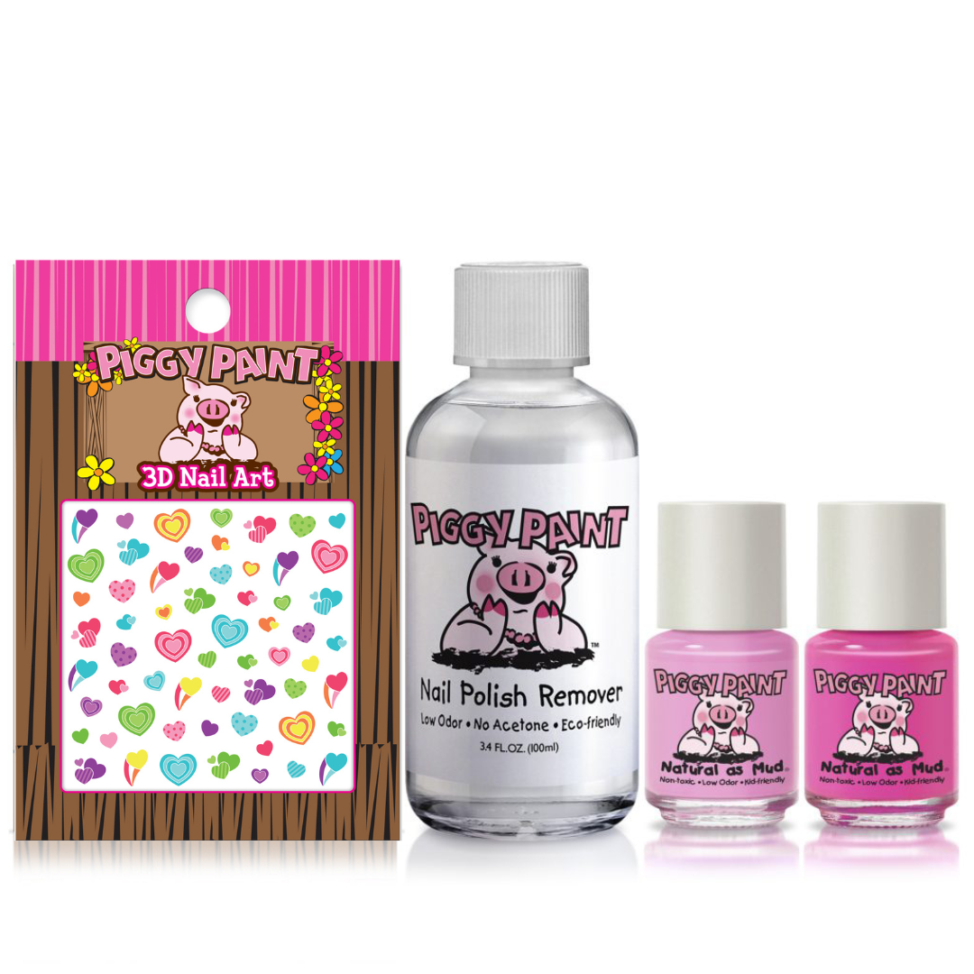 Perfectly Pink Polish Set Non-Toxic Kids Nail Polish