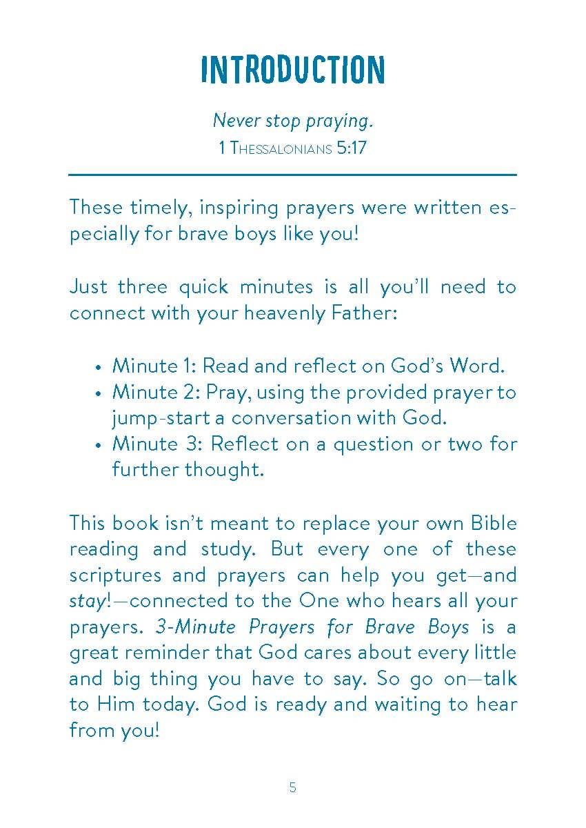 3-Minute Prayers for Brave Boys