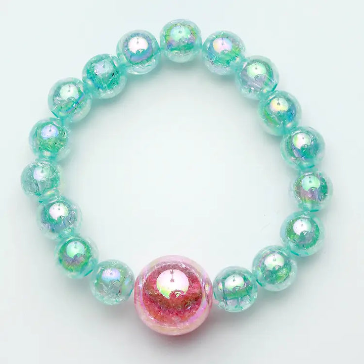 Beaded Watercolor Bracelet | Blue