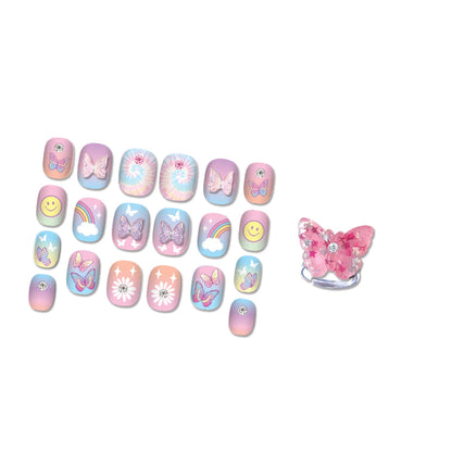 Pop Glamour Nails | Tie Dye Butterfly