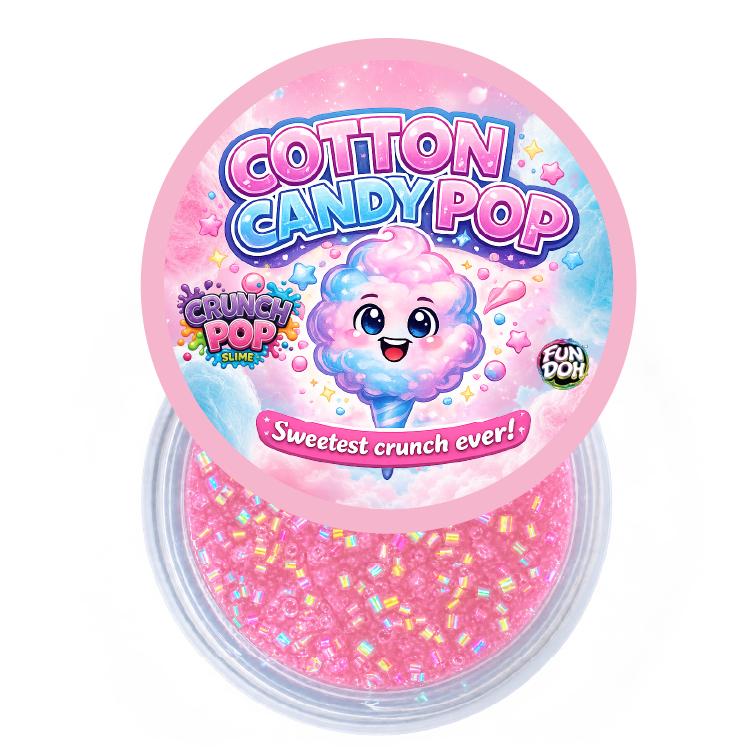 Fun Doh Crunch Pop Color Sensory Squishy Slime | Assorted