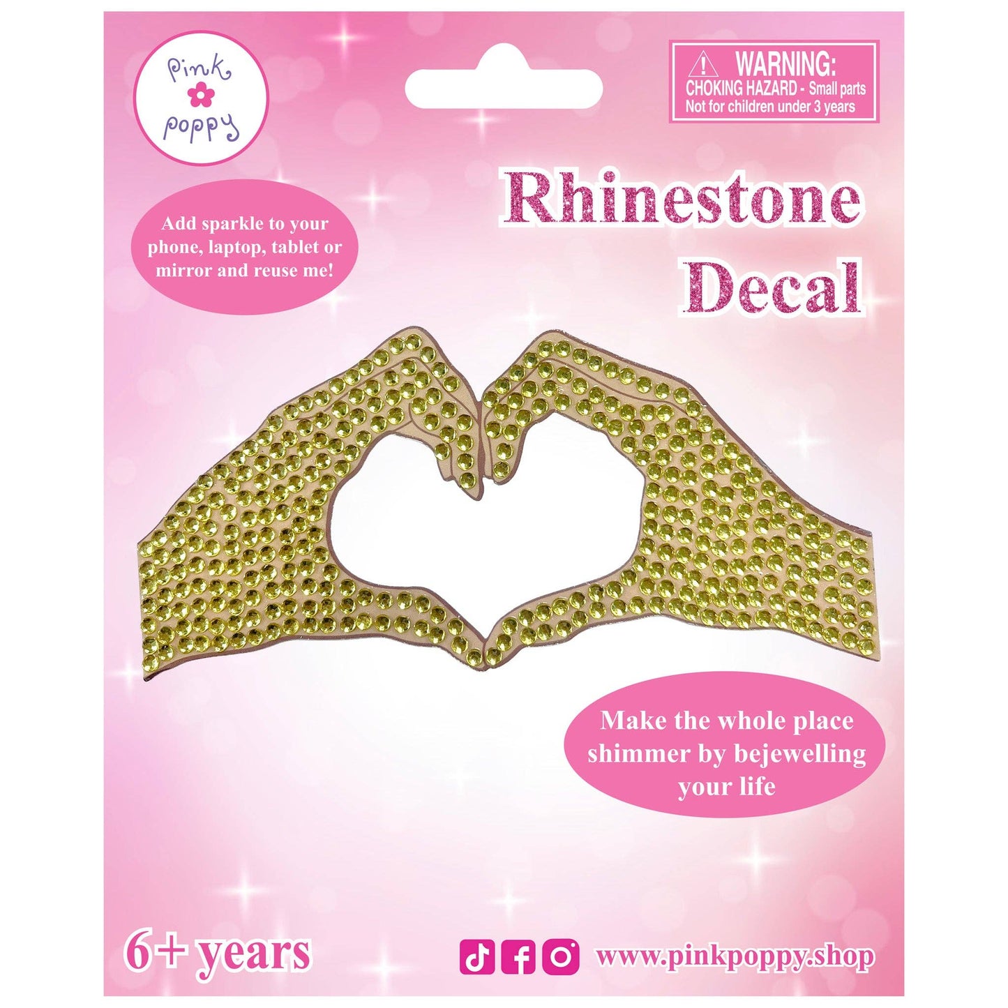 Romantics Heart Hands Decal