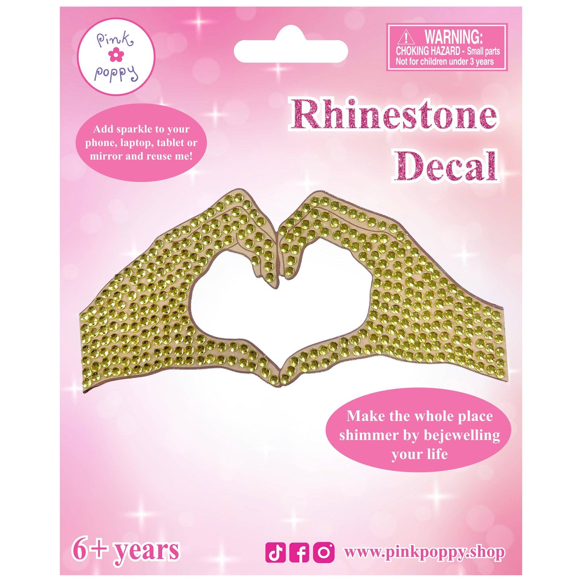 Romantics Heart Hands Decal