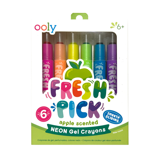 Fresh Pick Apple Scented Gel Crayons - Set of 6