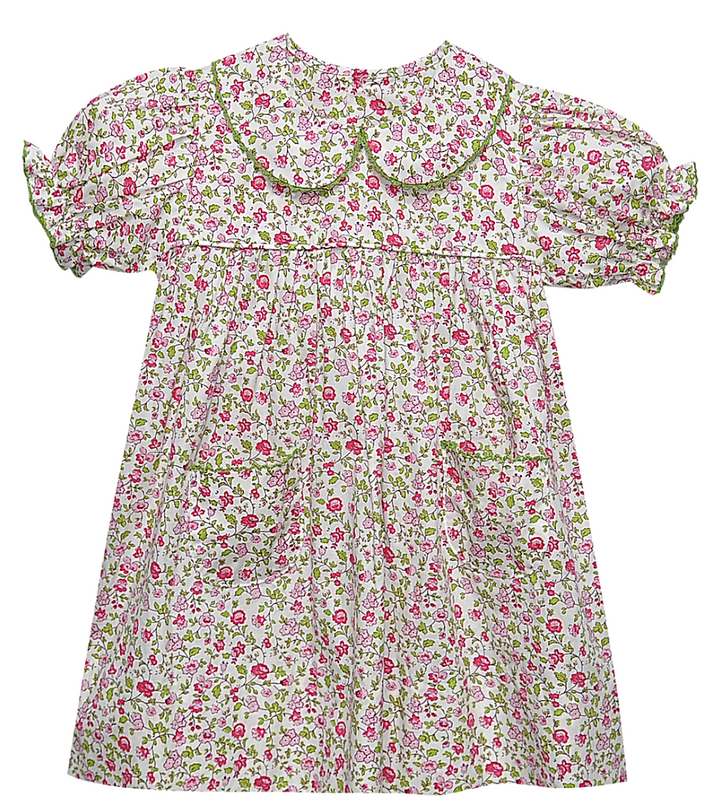 Reagan Dress | Fuschia Pink Flower