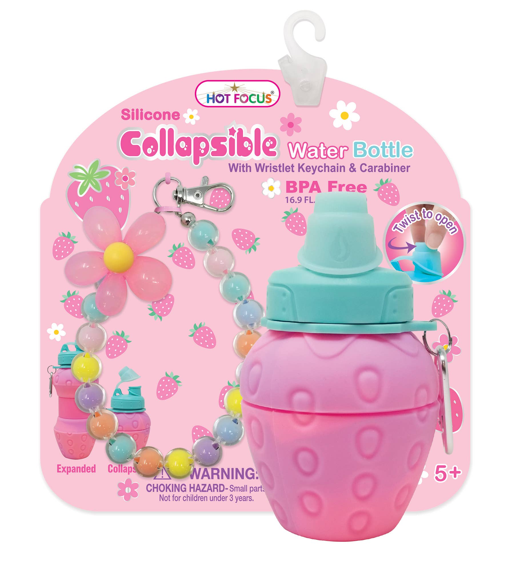 Collapsible Water Bottle | Strawberry