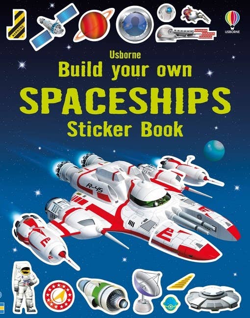 Build Your Own Spaceships Sticker Book | Usborne