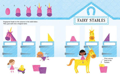 Fingerprint Activities Unicorns And Fairies | Usborne