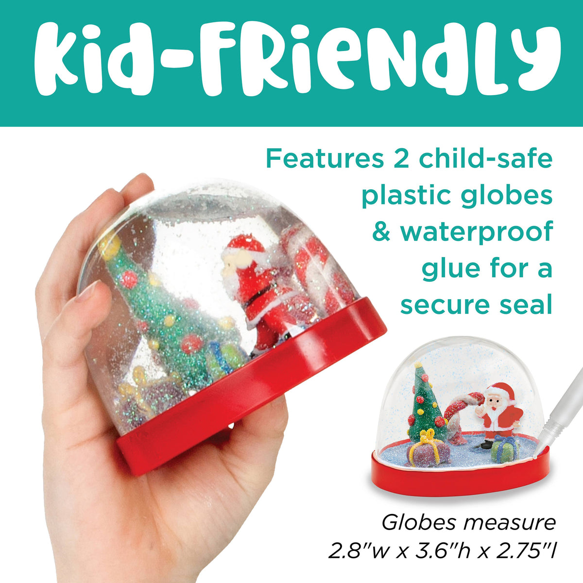 Make Your Own Holiday Snow Globes Craft Kit for Kids