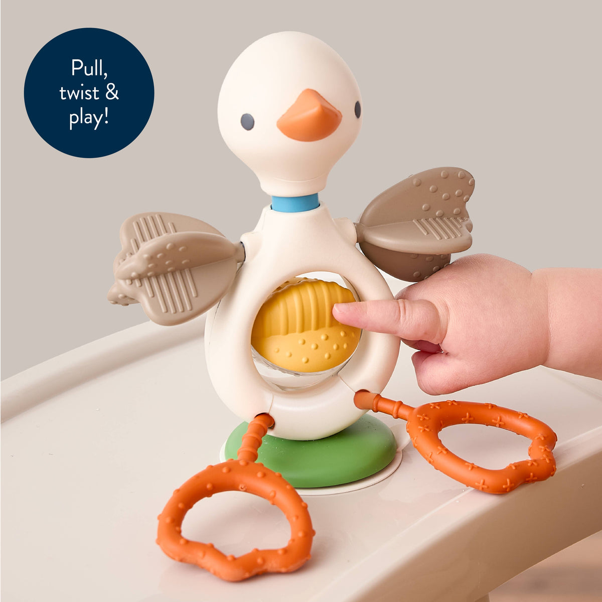 Itzy Twist & Bop™ | High Chair Sensory Toy Goose