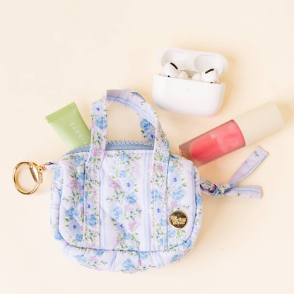 Itty Bitty Duffle Bag Charm-Petal Parade Blue