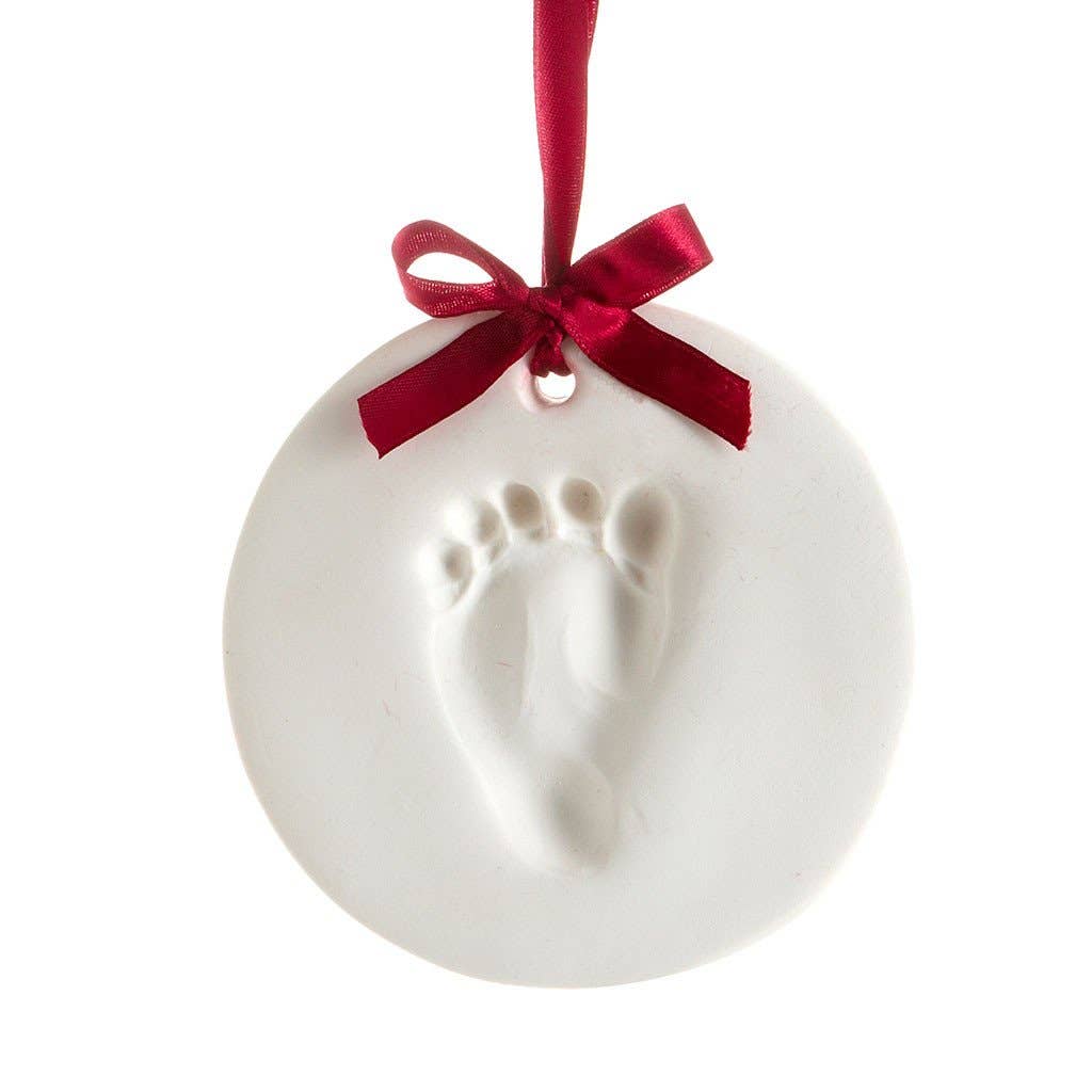 Baby Handprint or Footprint Christmas Ornament Kit