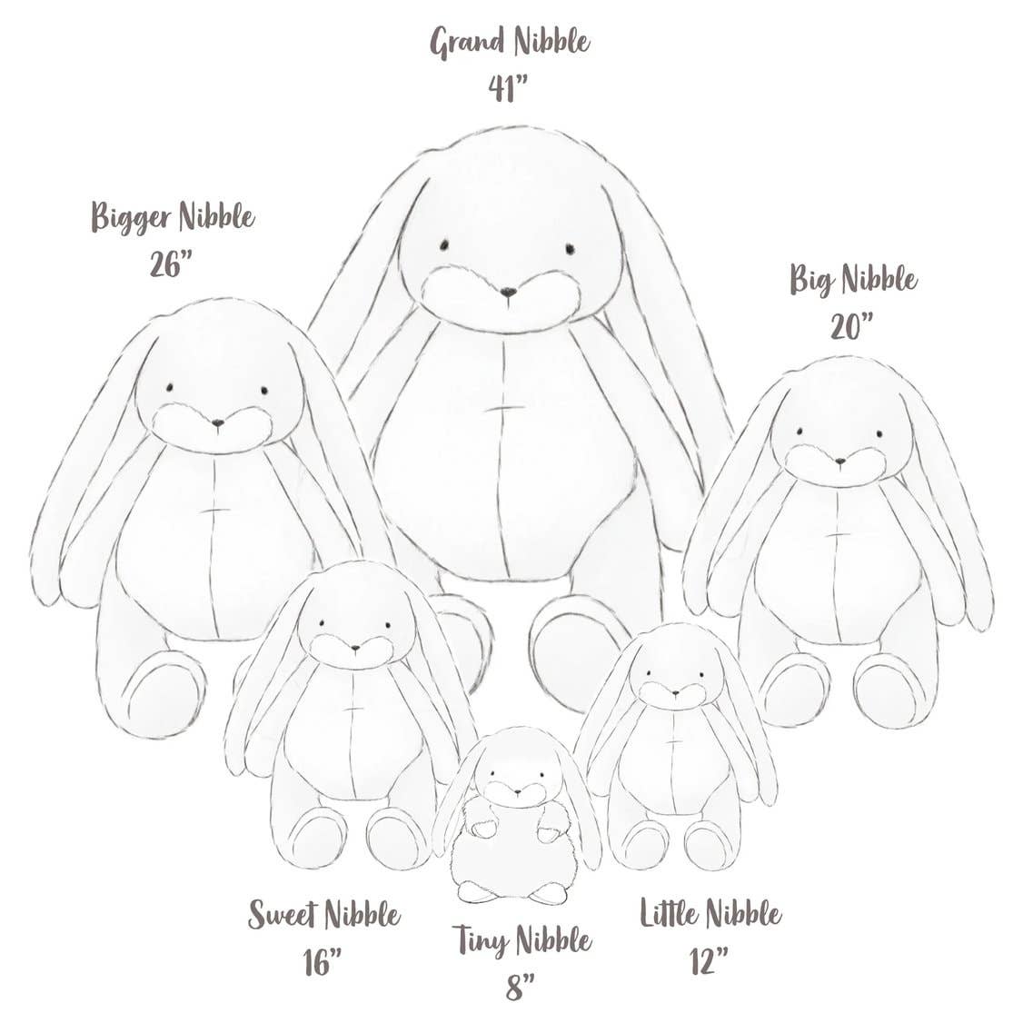 Little 12" Nibble Bunny | Pink (Personalization Included)