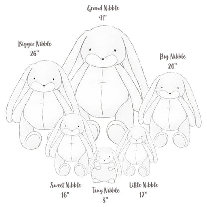 Little 12" Nibble Bunny | Pink (Personalization Included)