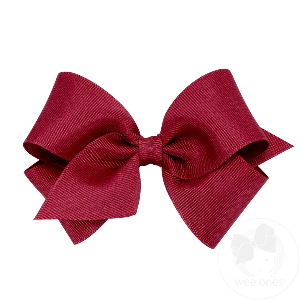 Small Classic Grosgrain Bow | Cranberry