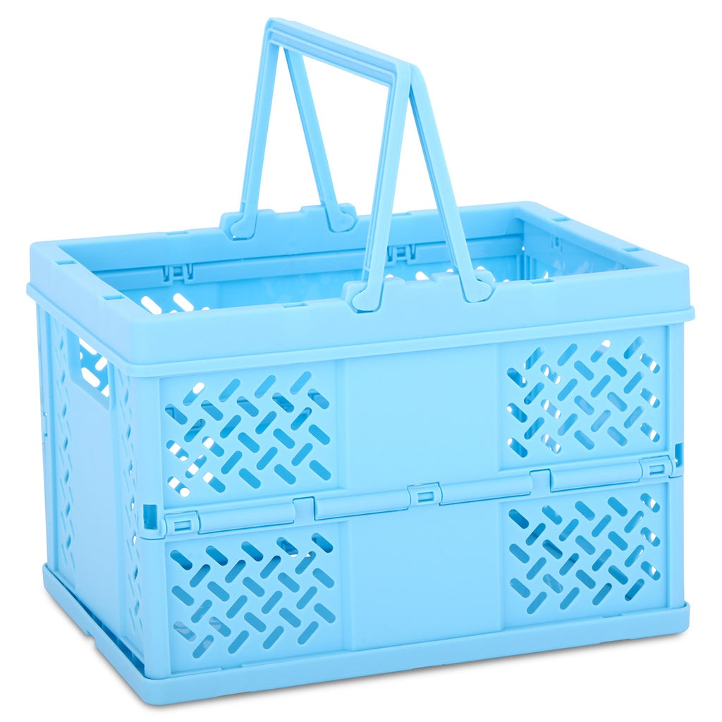 Small Foldable Storage Crate | Blue