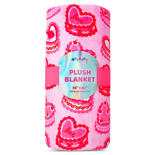 Heart Cakes Plush Blanket