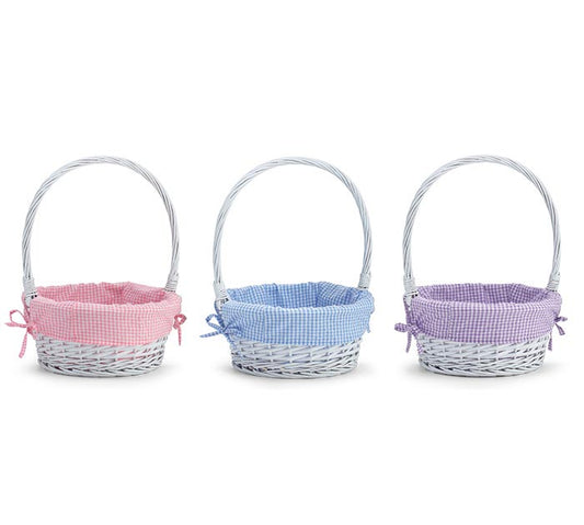 Willow Large Gingham Easter Basket (Includes Personalization)