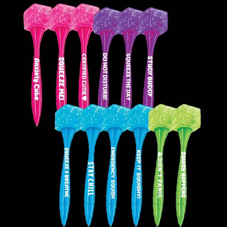Fun Doh Squishy Cube Toy Pen | Assorted