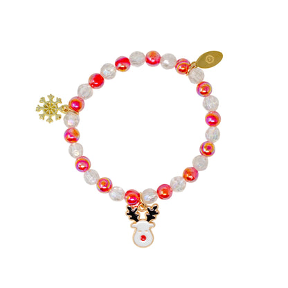 Christmas Holiday Stretchy Bracelets, assorted