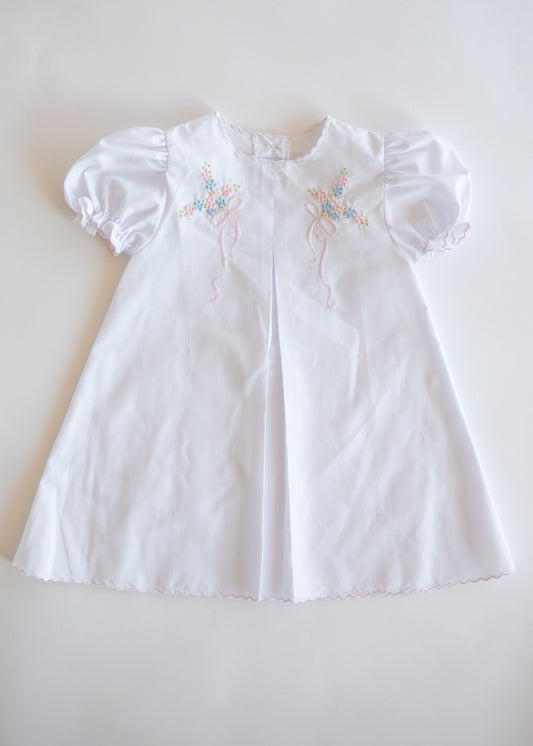 Blooms + Cascading Ribbon Baby Dress