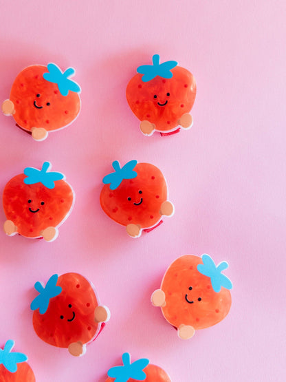 Strawberry Puffy Bow Set