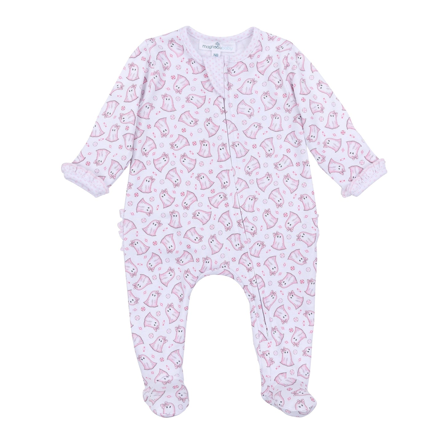 My Little Boo Pink Zipper Footie